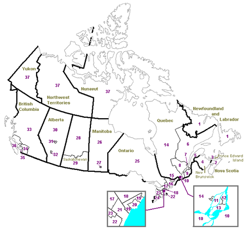 Results by riding of the Canadian federal election, 2015